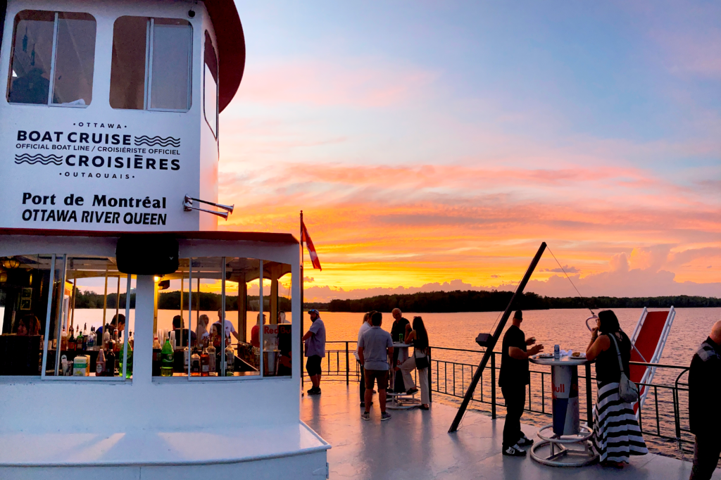 sunset on the ottawa river